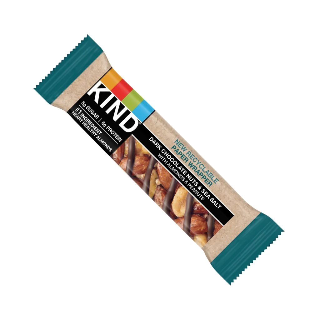 Kind bars’ plastic packaging is iconic. Their new paper upgrade is stellar