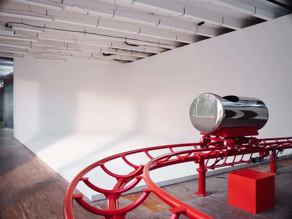 Think your office is fun? This Swedish studio has a fully-functioning indoor roller coaster