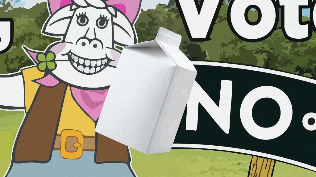 Why this political ad lives on the side of a milk carton