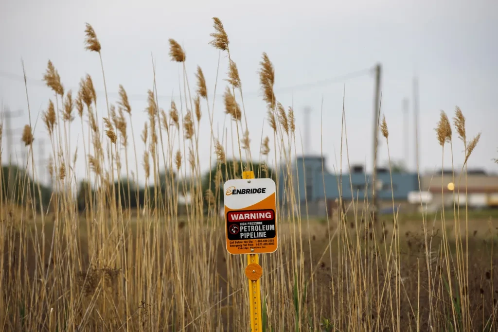 Under Trump’s emergency order, this pipeline through the Great Lakes wetlands could get fast-tracked