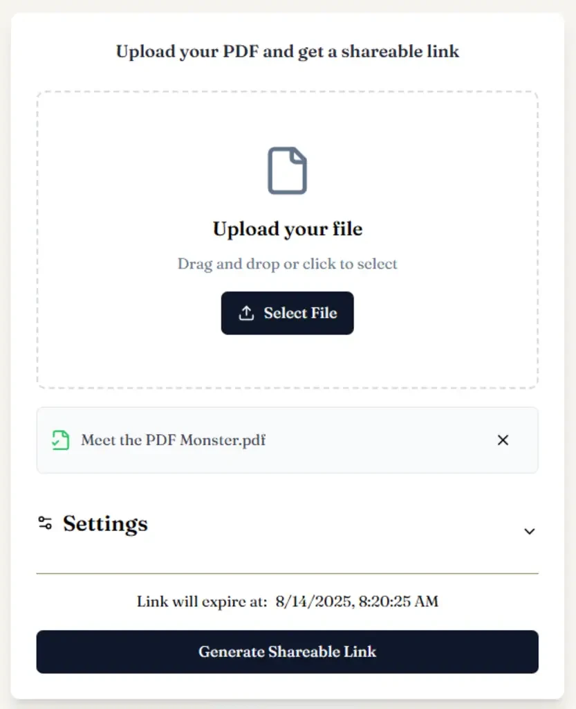 This simple free service makes sharing PDFs painless