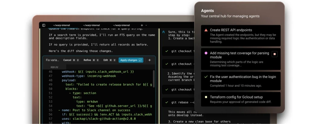 Warp’s new agentic development environment helps developers work with AI coding agents