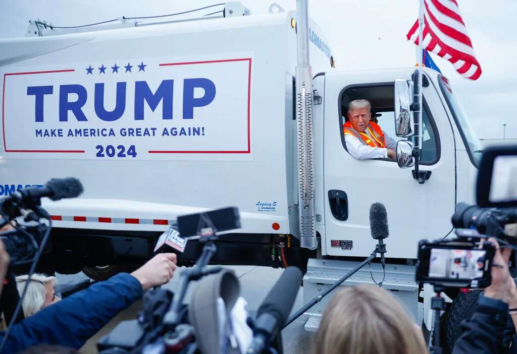 How Trump’s garbage truck stunt became a dumpster fire online