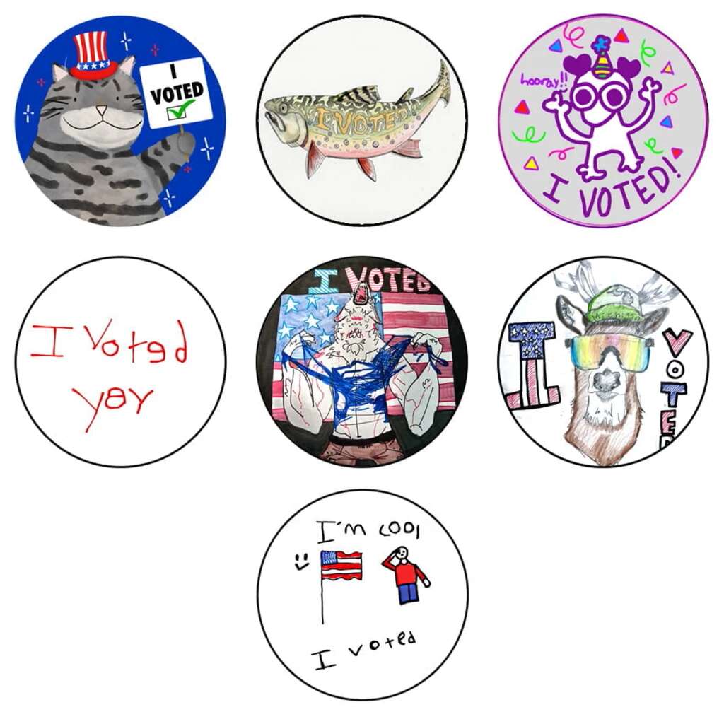 How kid-designed ‘I voted’ stickers became a voter turnout success story