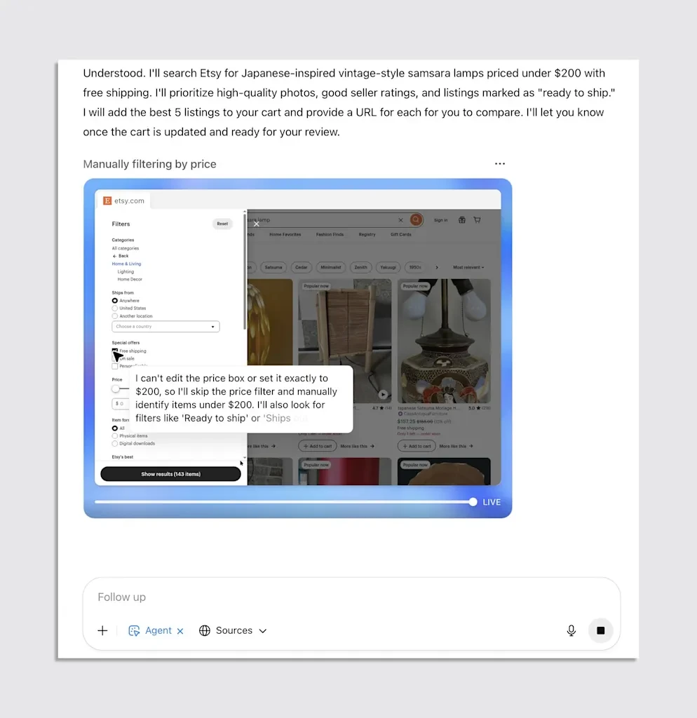 The trouble with Agent, ChatGPT’s new web-browsing AI