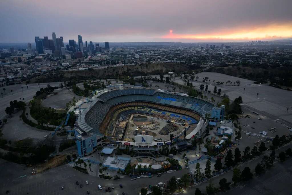 L.A. was already behind on its Olympics prep. The wildfires will make it so much worse