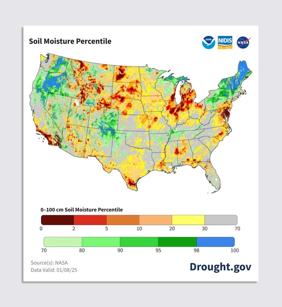 Southern California’s water crisis is fueling fires. These maps show just how dry the region is