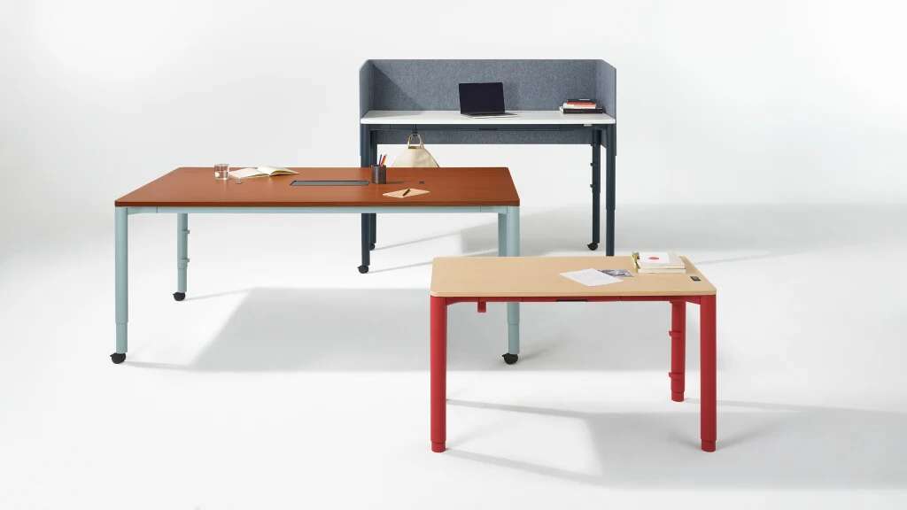 Herman Miller’s sleek new standing desk is actually a four-legged table