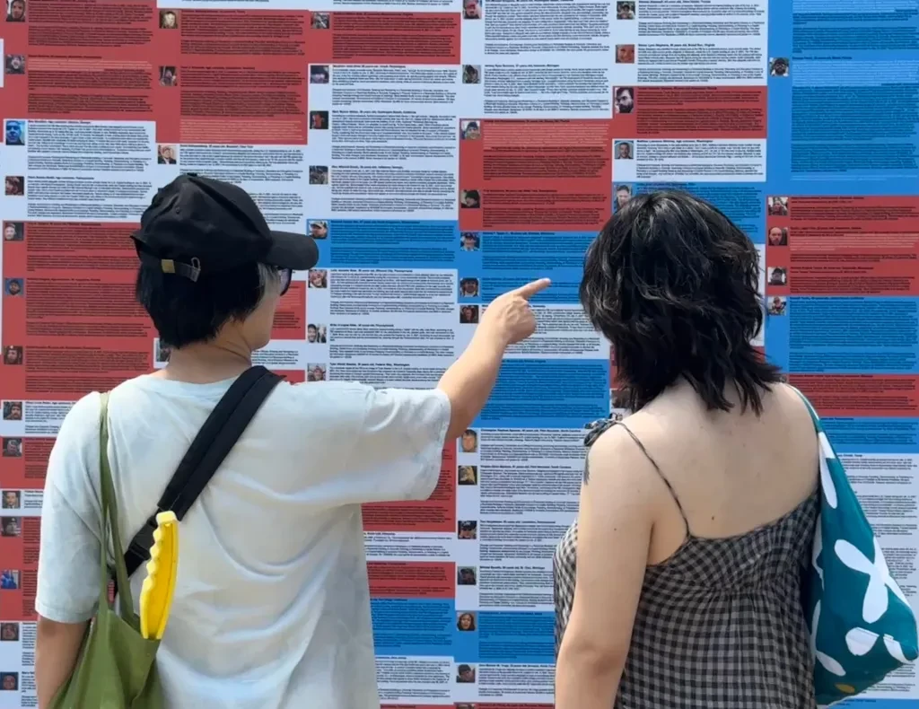 This public art project found a new way to bring the January 6 attacks to life