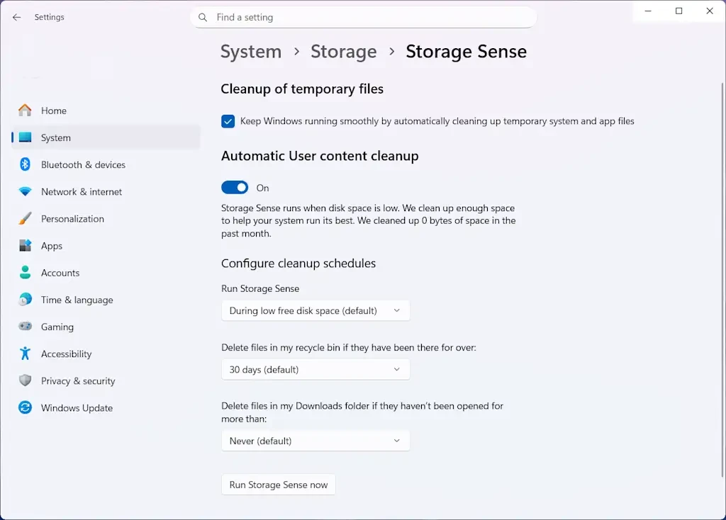3 quick and easy ways to clear up storage space in Windows 11