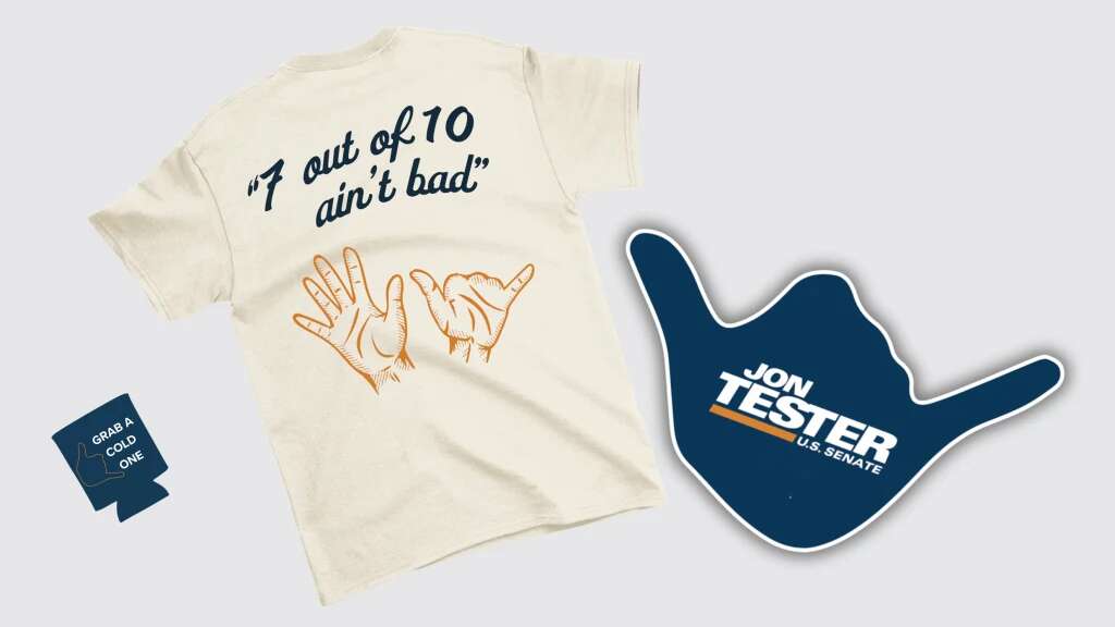 Political merch is vital in close races. John Tester’s is a best-in-class example