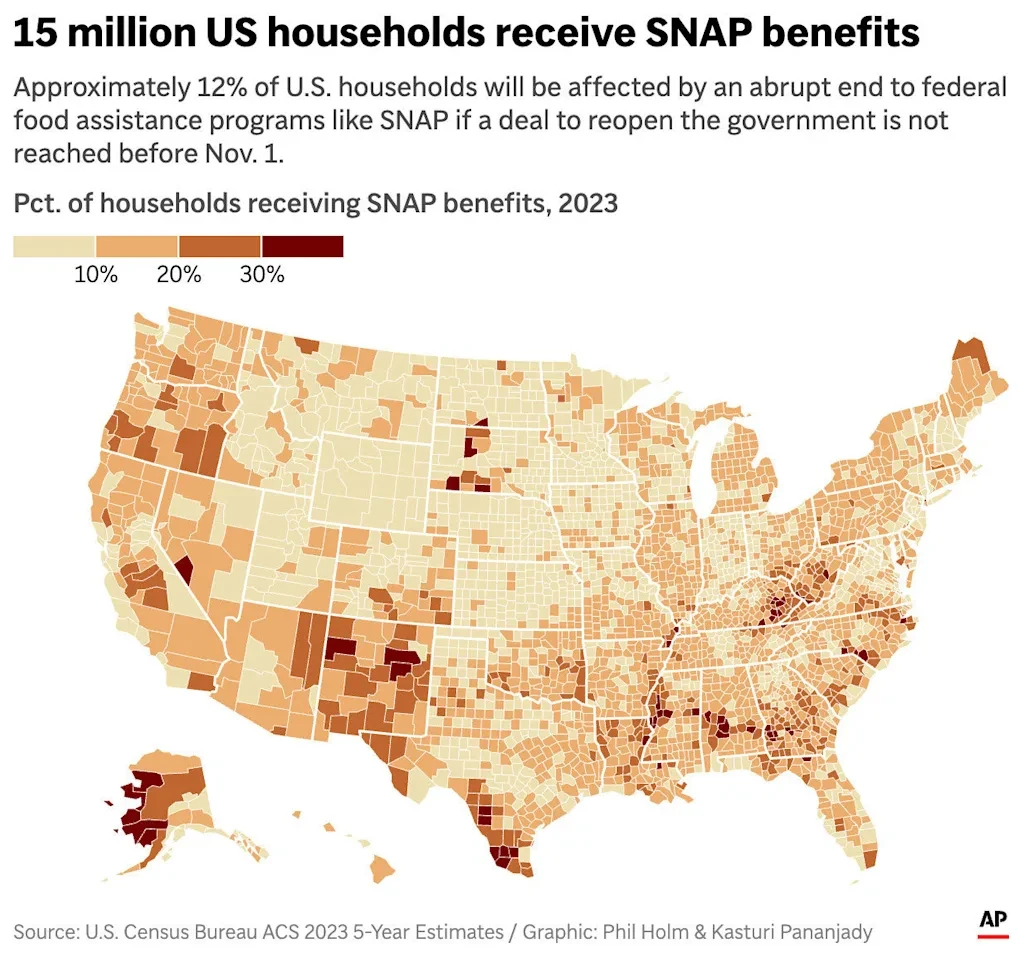 Food banks are bracing for a surge of hungry people as potential USDA pause of SNAP benefits looms