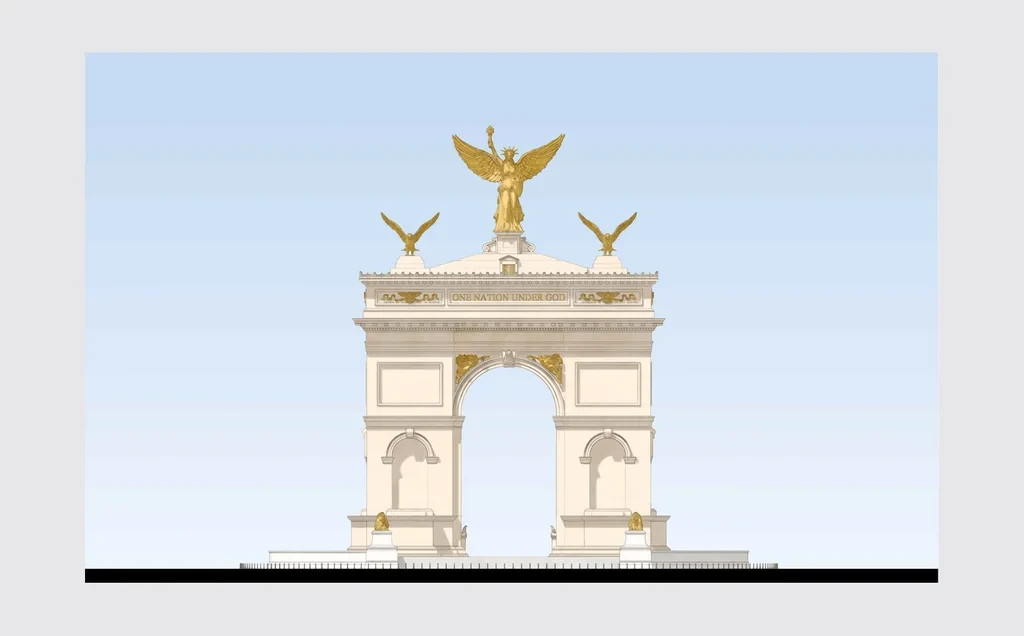 Why Trump’s proposed gilded arch is so tall
