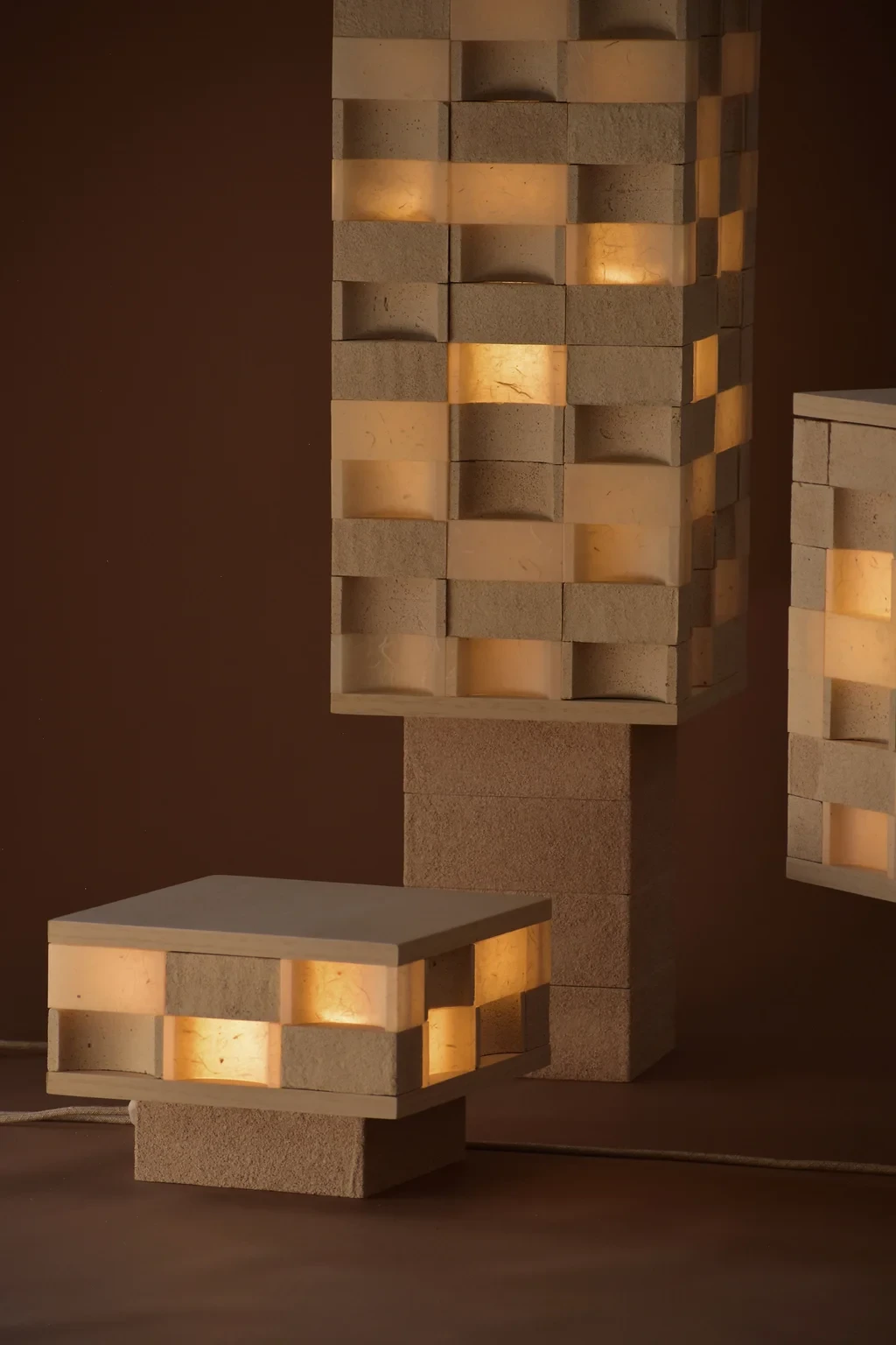 This gorgeous lamp is made from egg shells