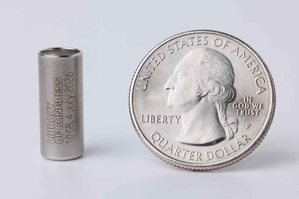 How the Library of Congress packed 250 years of U.S. history into a vial the size of a quarter