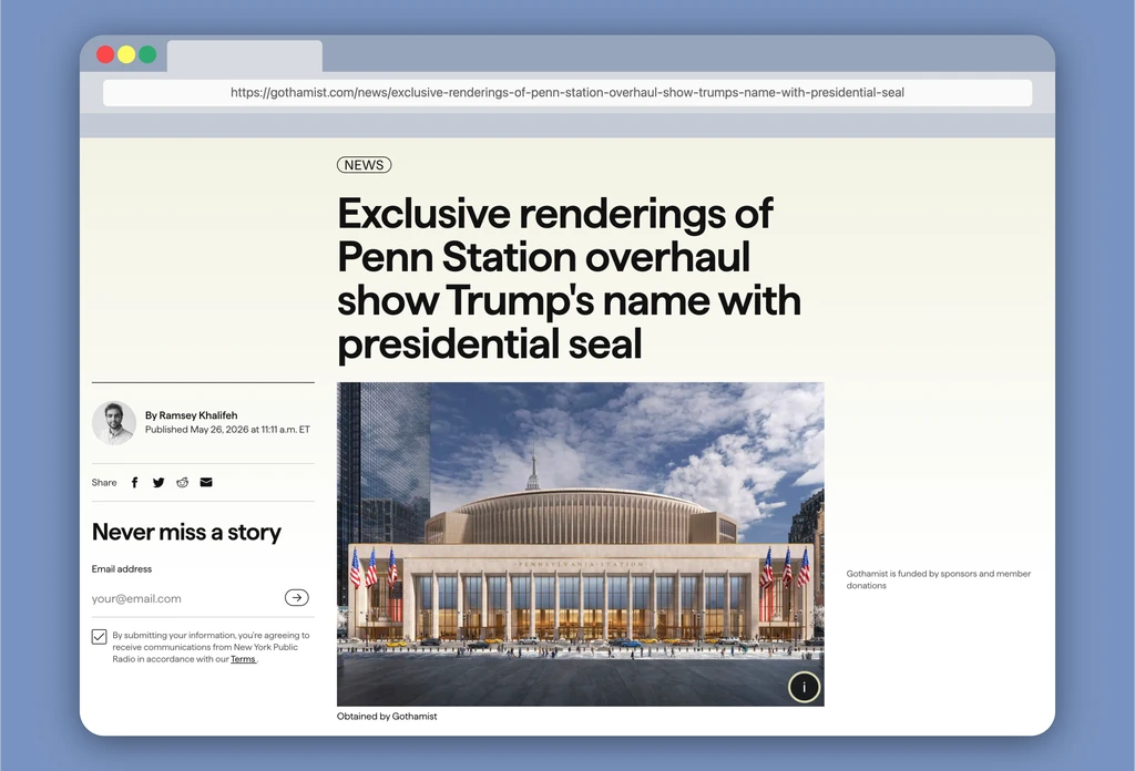 NYC’s Penn Station is getting an $8 billion, Trump-approved glow up