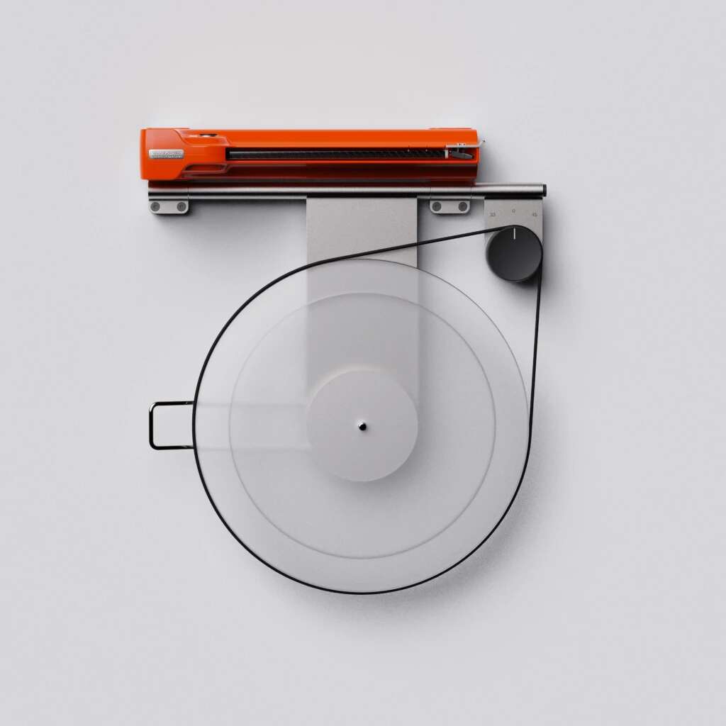 This clever record player concept mounts directly on your wall