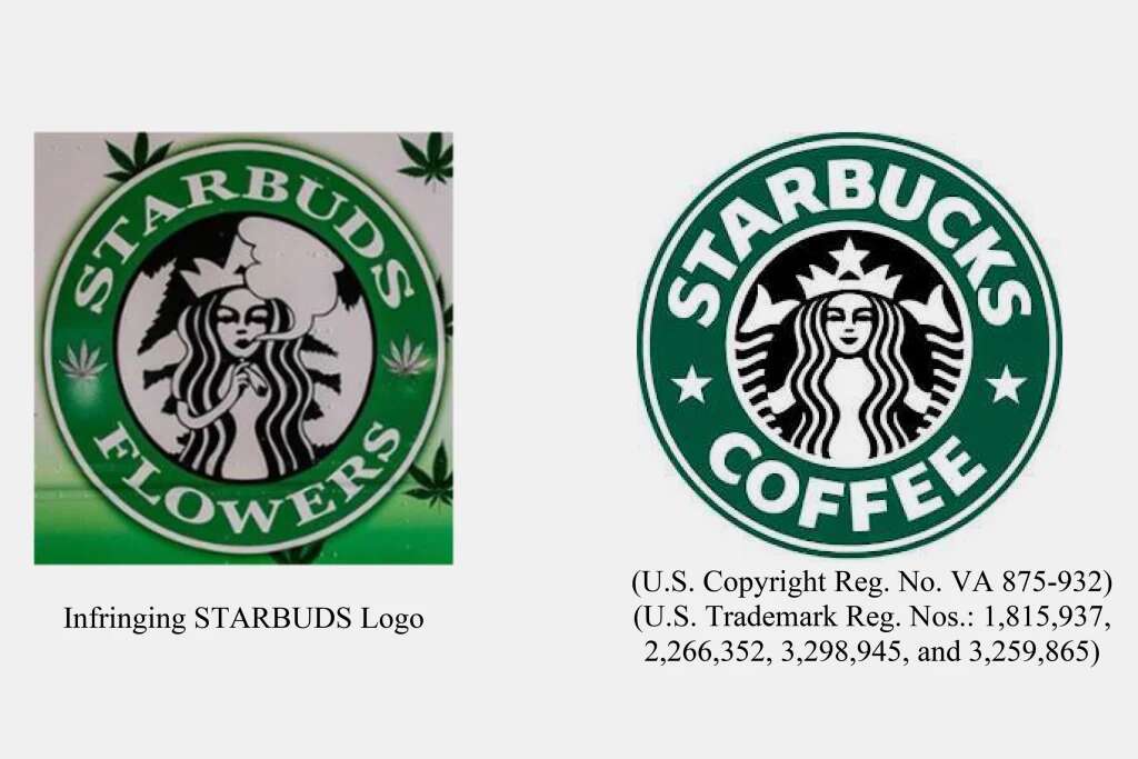 Starbucks just sued this weed business for copying its logo