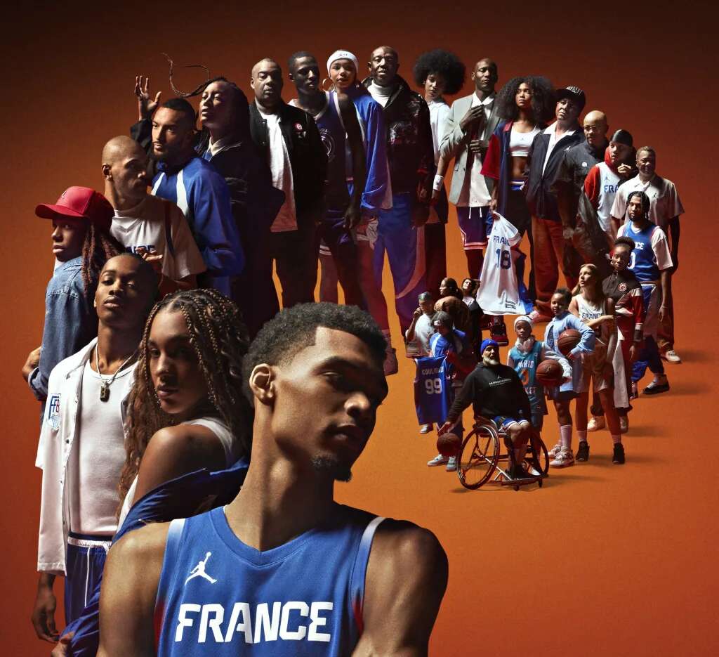 Nike’s Jordan Brand designed the French Olympic basketball uniforms