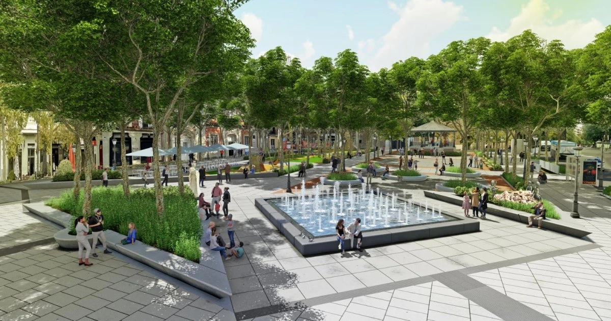 
         Nueva fuente y redistribución del espacio: así será la transformación de la plaza de Chamberí 
    