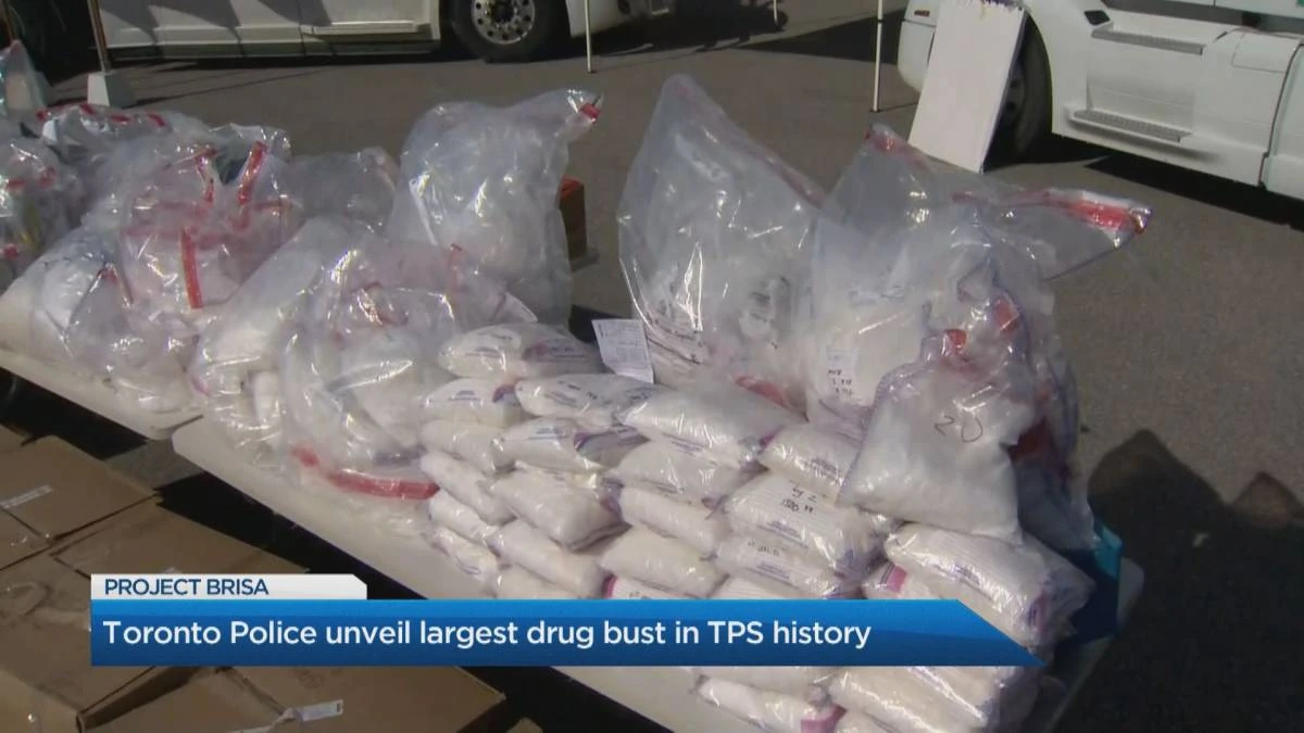 Toronto Police unveil the largest international drug bust in its history
