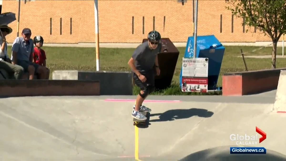 Calgary teen who is visually impaired wins award for designing adaptive skateboard park