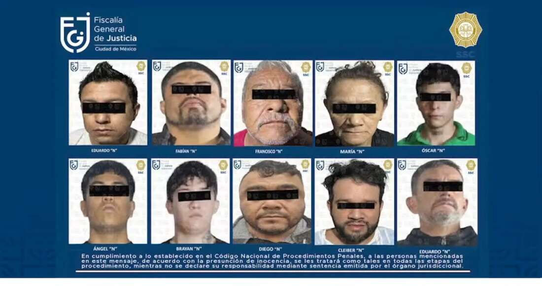 Diez presuntos miembros del CJNG son detenidos en operativos en Tlalpan y Xochimilco