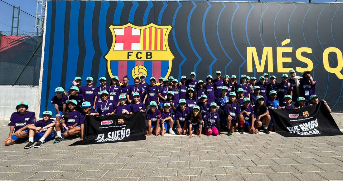 Más de 50 niñas de 22 países entrenaron en el FC Barcelona gracias a “El Sueño Bimbo”