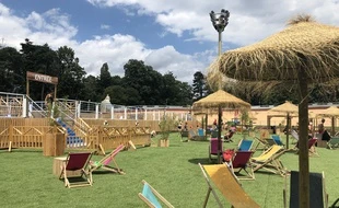 La piscine éphémère de retour au parc de la Tête d'Or de Lyon