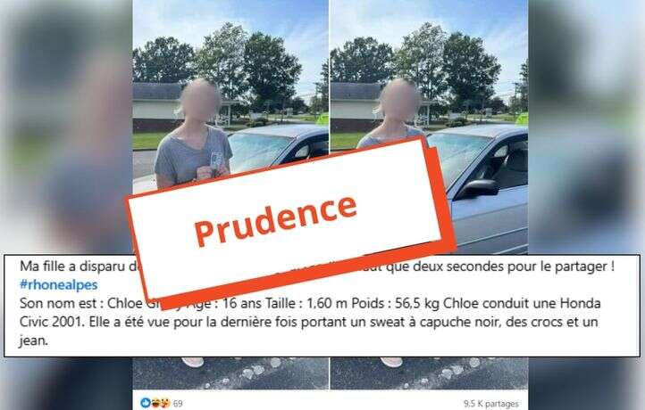 Une alerte pour la disparition de la jeune « Chloe G. » ? Méfiez-vous !