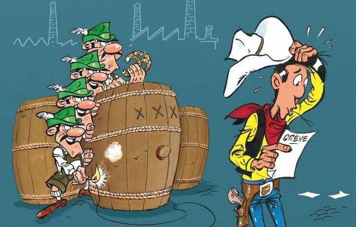 Lucky Luke goûtera au conflit social (et à la bière) dans son nouvel album