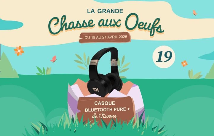Pâques : Tentez de remporter un casque Bluetooth PURE + de Viwone !