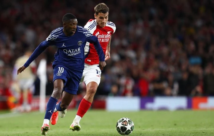Dembélé incertain au retour contre Arsenal en raison d’une lésion musculaire