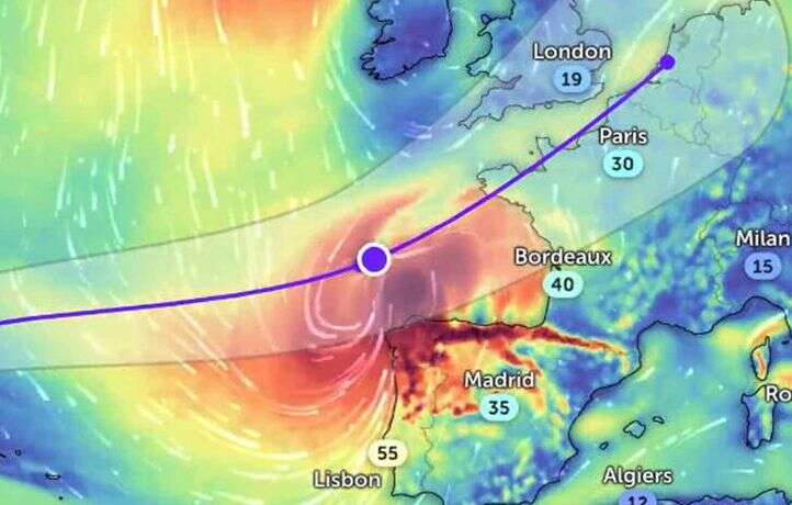 Pluies battantes, vents violents… L’ouragan Kirk arrive sur la France