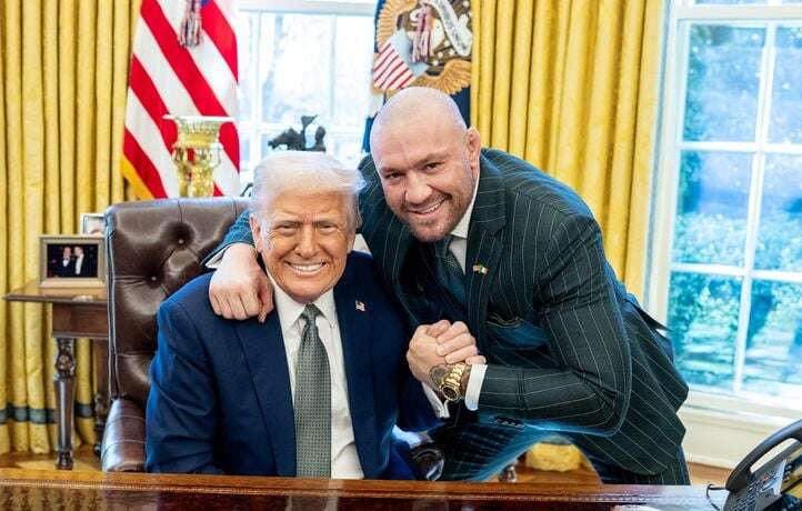 Donald Trump reçoit le champion de MMA Conor McGregor pour la Saint-Patrick