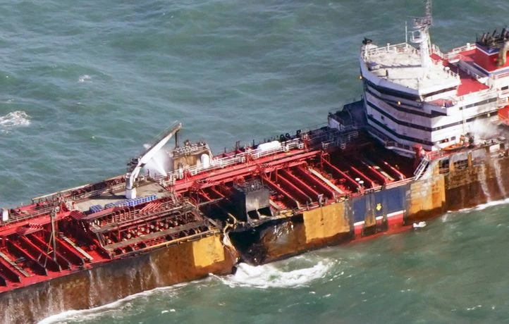 La police anglaise a arrêté un suspect après la collision en mer du Nord