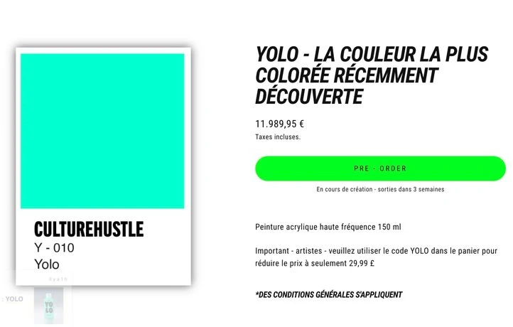 Cet artiste britannique a-t-il créé une nouvelle couleur ?
