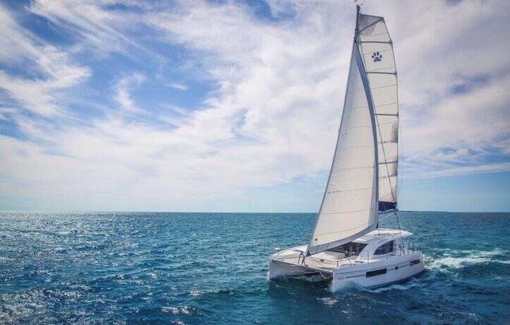 Un ex-skipper expose un catamaran autonome en énergie, en Vendée