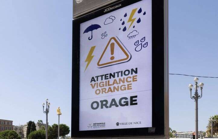 Trois départements en vigilance orange pour des risques liés aux orages