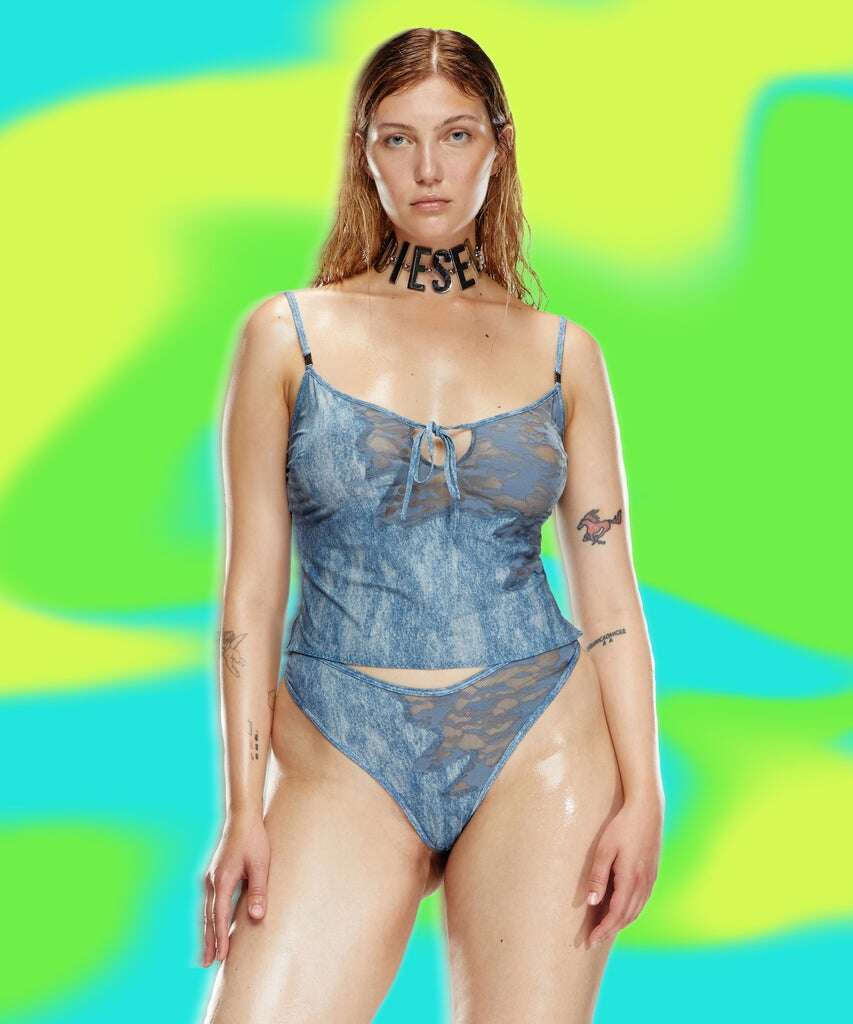 Of Course The Diesel & Savage X Fenty Collab Has Denim Lingerie