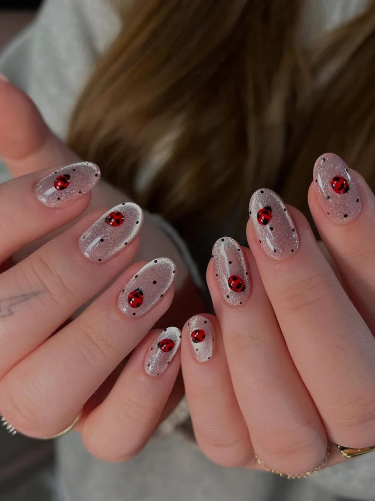 Iced Matcha & Glass Polka Dots: 14 Nail Designs That Scream Summer