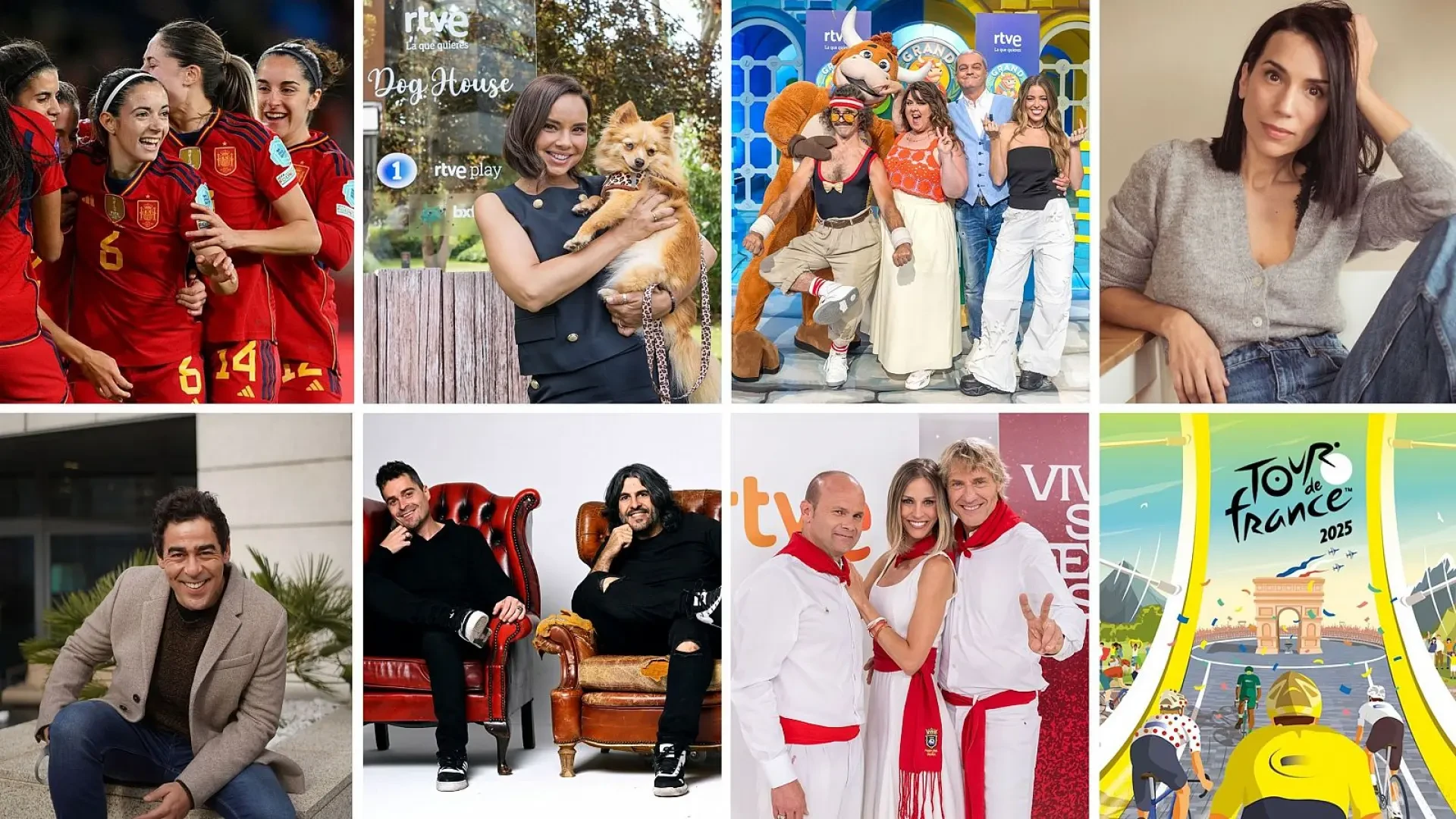 RTVE presenta una programación de verano con el humor de Chiapella y Chenoa rodeada de perros
