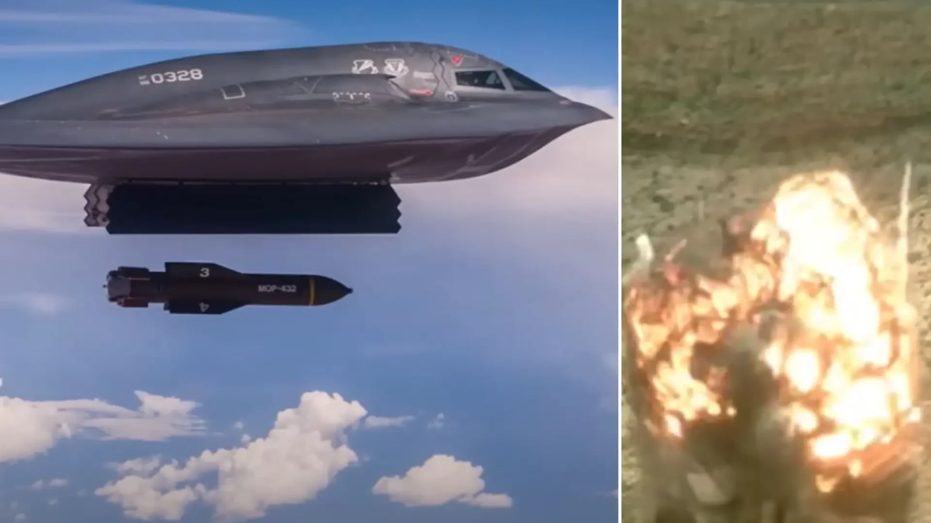 La tecnología de guerra más mortífera vista: así lanza el bombardero B-2 sus bombas