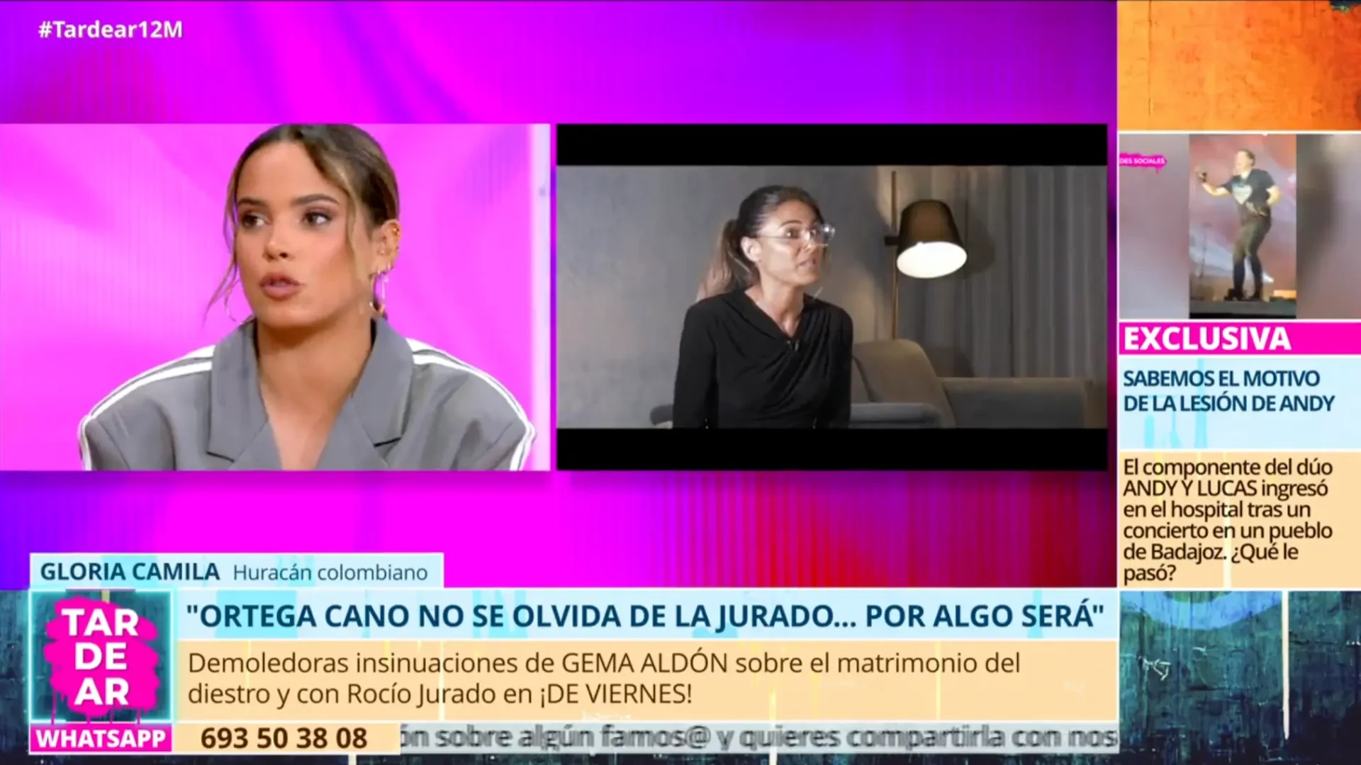 Gloria Camila, ante las últimas declaraciones de Gema Aldón: 