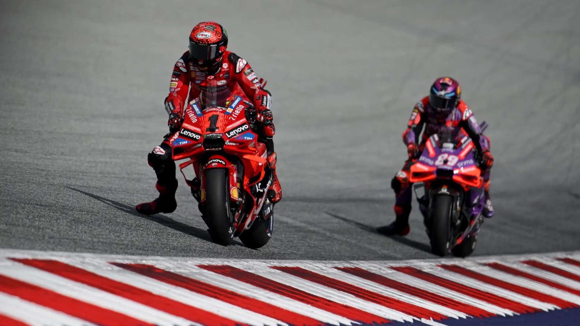 Jorge Martín no puede con Pecco Bagnaia, que gana el GP de Austria: Márquez volvió a remontar tras una mala salida