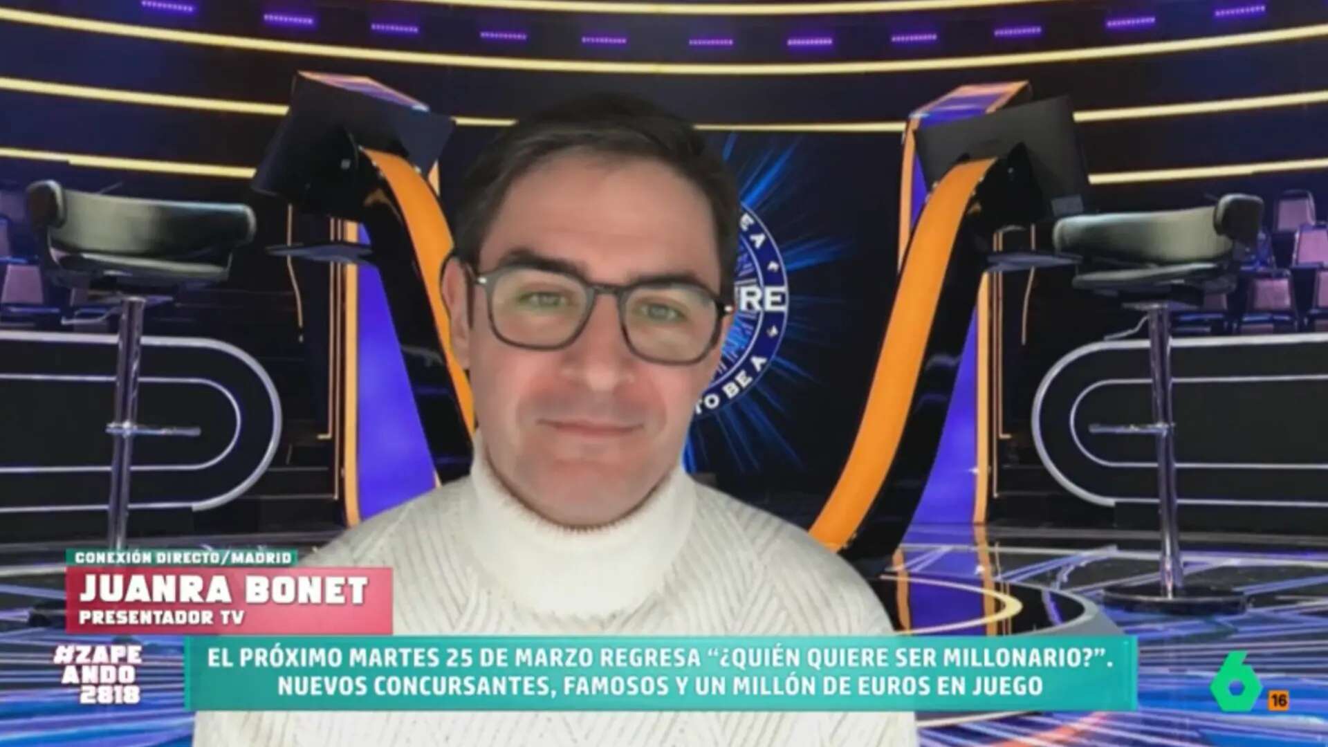 Juanra Bonet promete emociones fuertes en el regreso de '¿Quién quiere ser millonario?': 