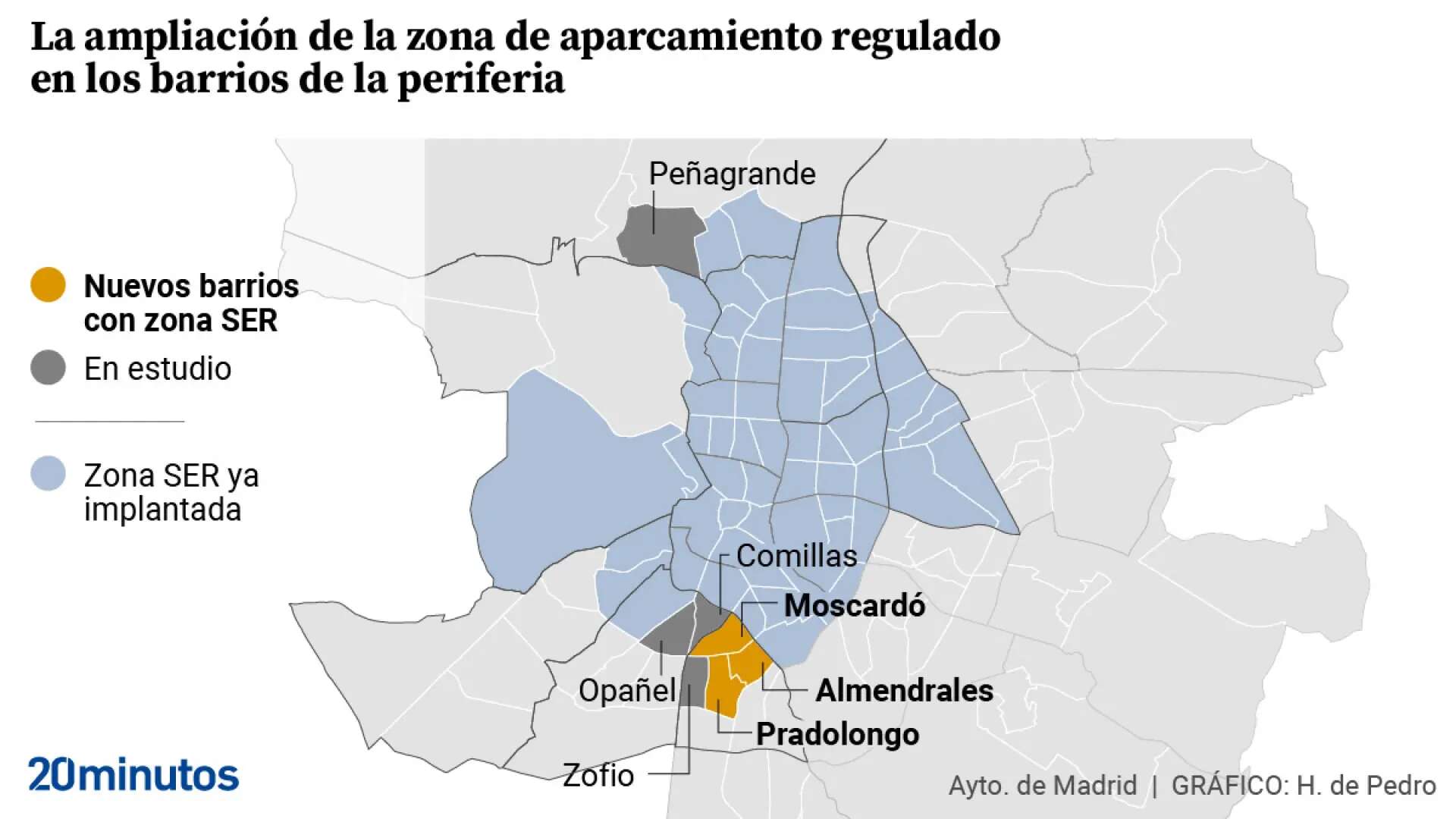 Los vecinos de barrios con parquímetros pueden pedir su autorización para el SER hasta el 31 de enero