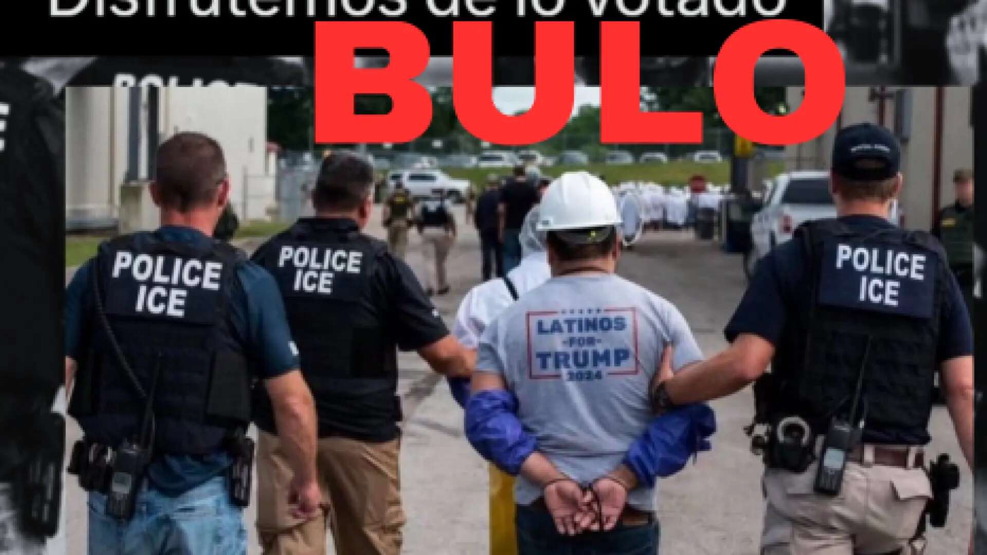 El bulo del hombre con una camiseta de 'Latinos for Trump' detenido en EEUU por el servicio migratorio