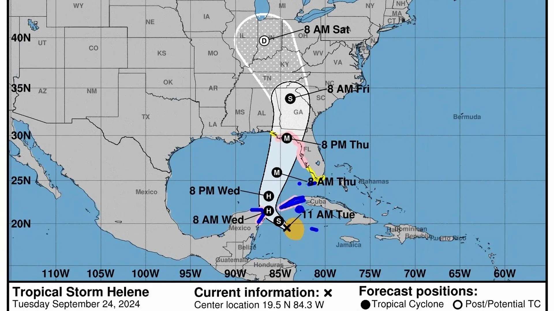 La tormenta tropical Helene se forma en el Atlántico y pone en alerta a México, Cuba y EEUU