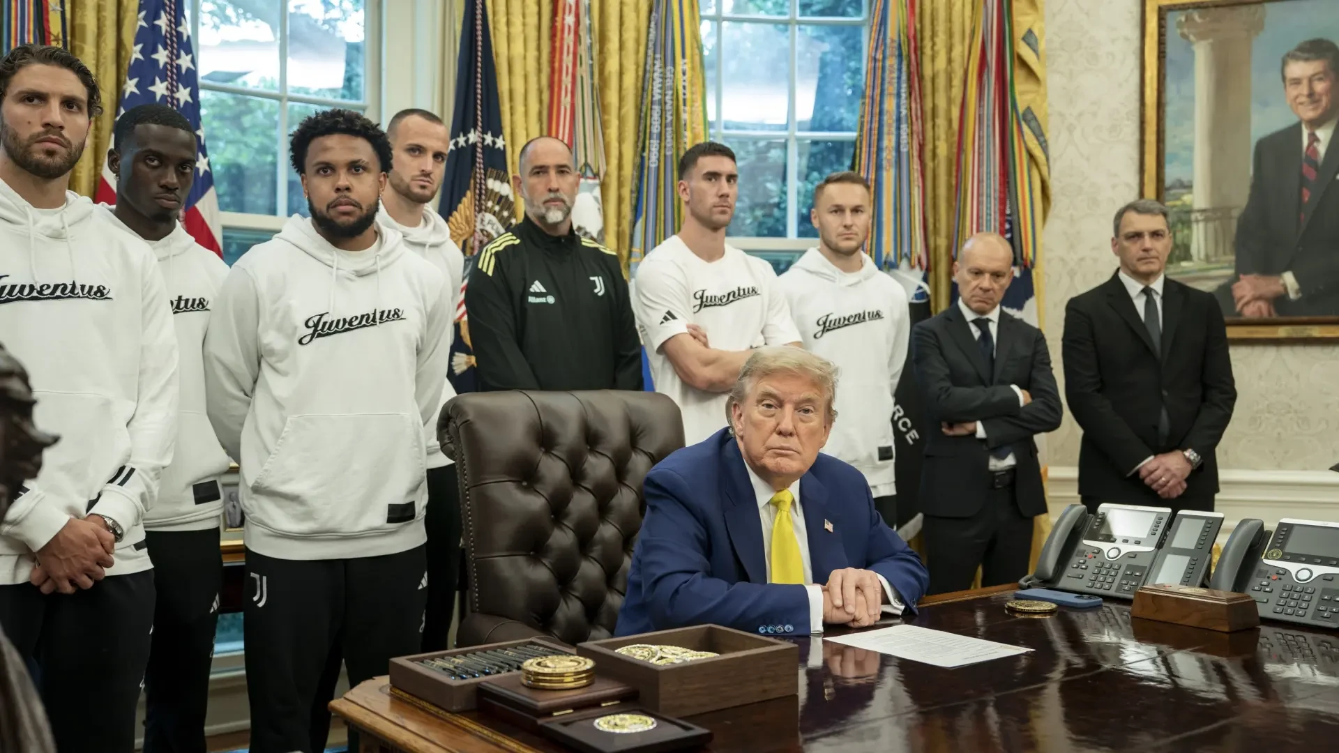 El incómodo momento de Trump con la Juventus sobre los deportistas trans: 